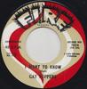 7-дюймовая пластинка GAY POPPERS  I Want To Know  Ive Got It 1026 FIRE 2017 UK SoulFunk Б/У