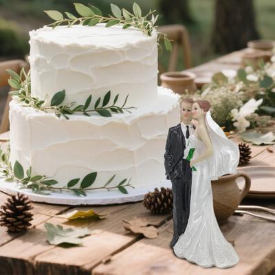 Статуэтка пары Свадебный торт Топпер Смола Жених и невеста