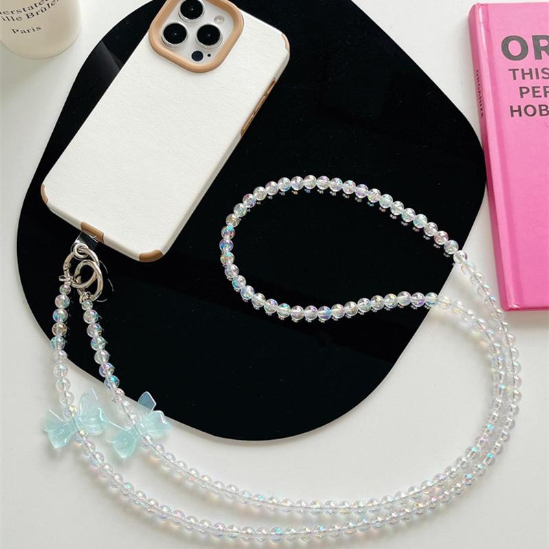 Бант бусины универсальный кроссбоди телефон шнурок длинный шейный шнур подвесной ремешок для iPhone Samsung Xiaomi анти-потеря телефон цепь