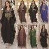 2025 European & American Cotton Embroidered Beach Cover-up Robe Style Dress