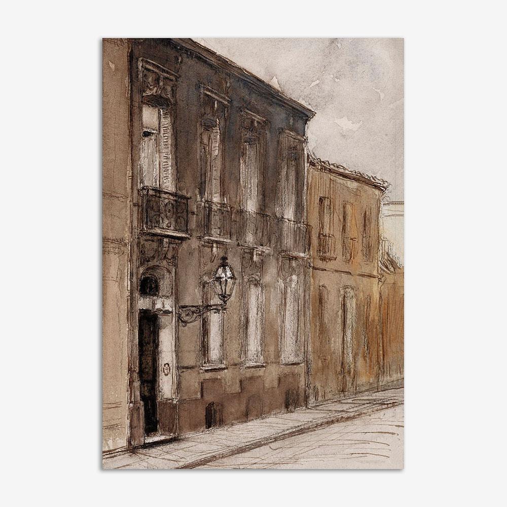 Винтажный настенный художественный постер и принты, античный теплый эстетический декор, ретро пейзаж, холст, картина, украшение для гостиной, изображение