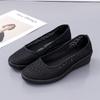 Shoes for Women Black Mesh Breathable Wedge Woman Footwear Slip On New In Sale Walking Comfortable and Elegant Trends 2024 Offer