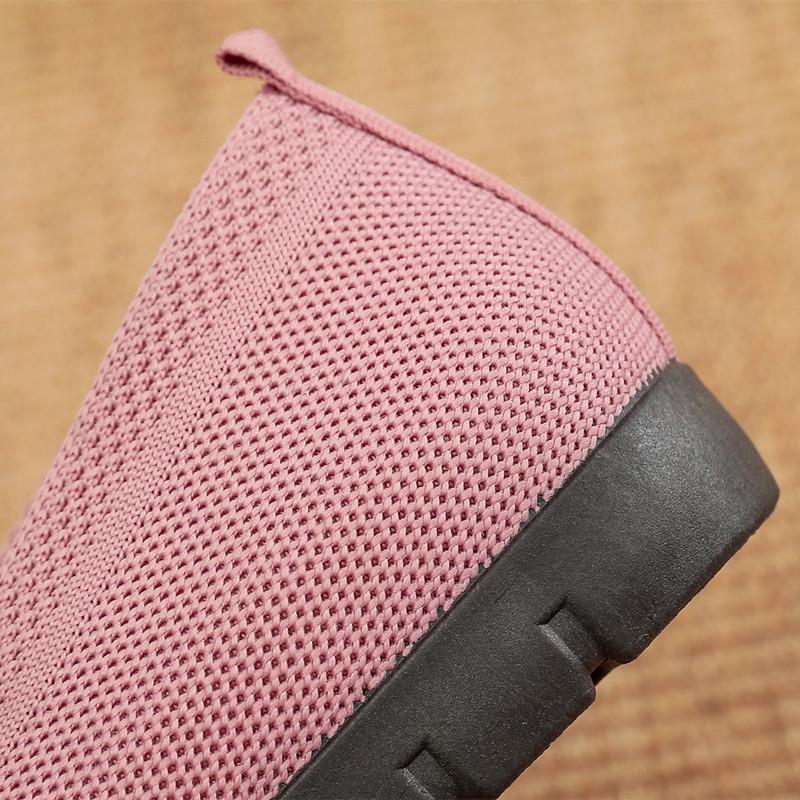 Очень большие женские дышащие кроссовки из сетки Flyknit для весны и лета, для мам среднего и пожилого возраста