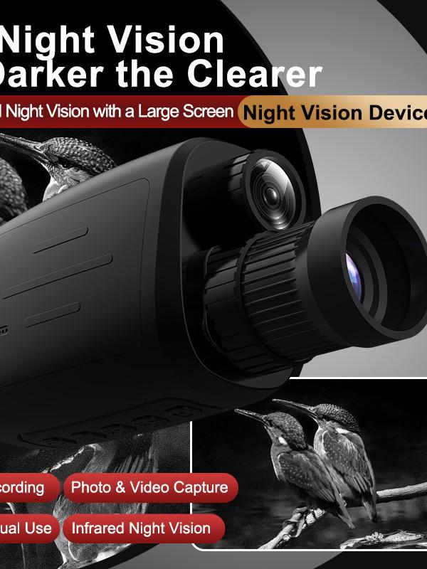 1080P HD Infrared Night Vision Monocular for Outdoor Reconnaissance