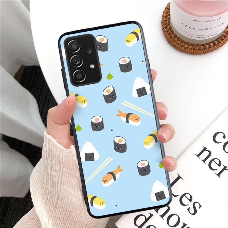 Чехол для телефона Food Sushi для Samsung Galaxy A13 A22 A12 A32 A71 A11 A21S A33 A52 A72 A51 A50 A70 A31 M31