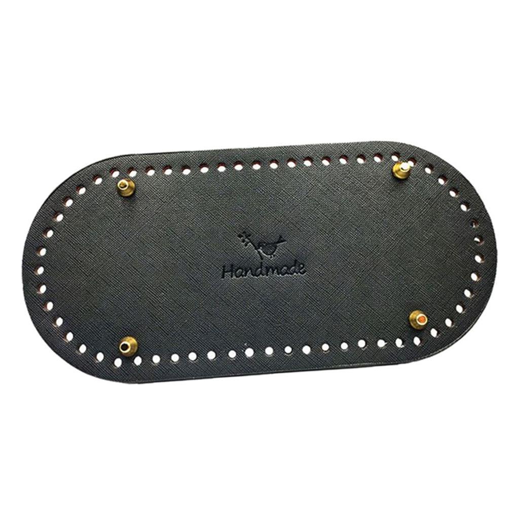 Вязание крючком из искусственной кожи, овальная длинная сумка, формирователь дна, подушка для сумочки, подушка для кошелька, принадлежности для рукоделия