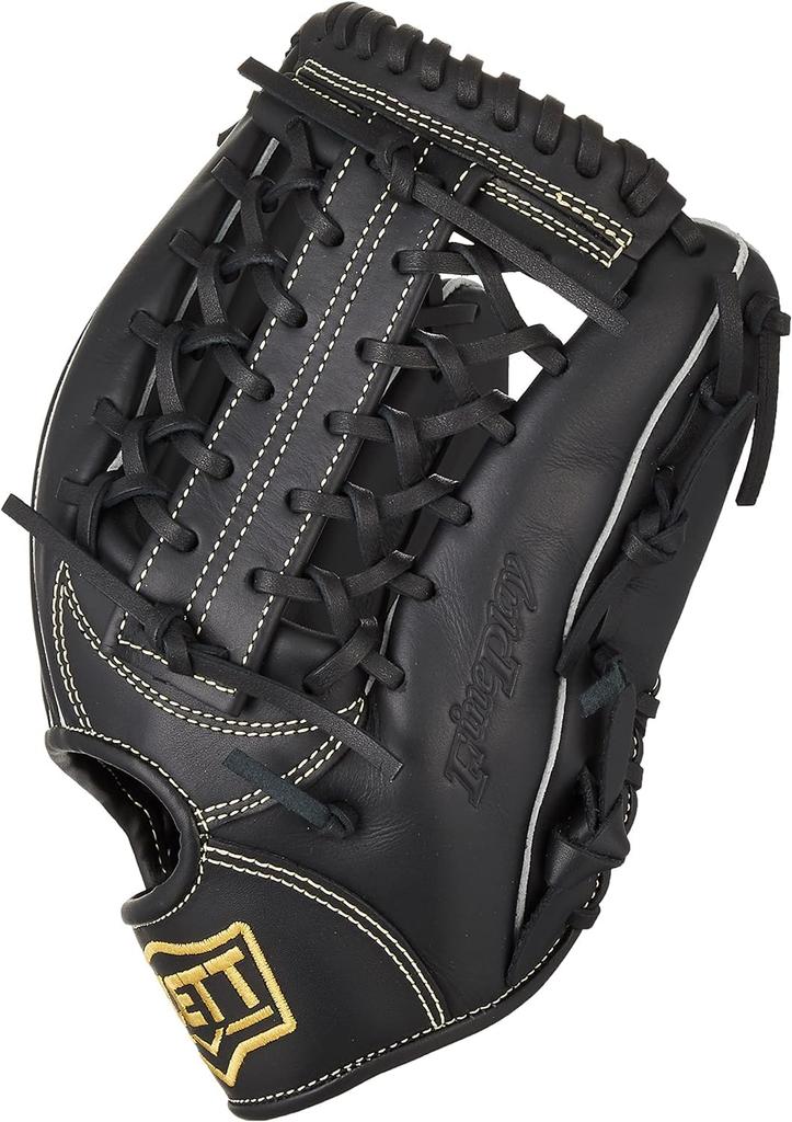 Перчатки для бейсбола и софтбола ZETT Rubber Fine Play All Round Black Seating Champagne Gold For Throwing BSGB3910AZ (Перчатка) Резьба правая
