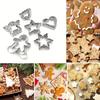 Christmas Cookie Cutters Set, 18 Piece Stainless Steel Holiday Cookie Baking Tools Gingerbread Man Snowflake Christmas Tree Hear Star Angel Shapes
