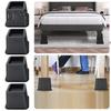 4/6Pcs Heavy-Duty Bed Chair Risers Furniture Feet Mats Non-Slip Wear Resistant Easy To Install Sofa Couch Raisers Stand