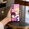 Чехол для телефона Ouran High School Host Club для Samsung S25,24,23,22,30,21,10,9,Ultra,Plus,Lite,FE,4,5 G Мягкий Черный Чехол