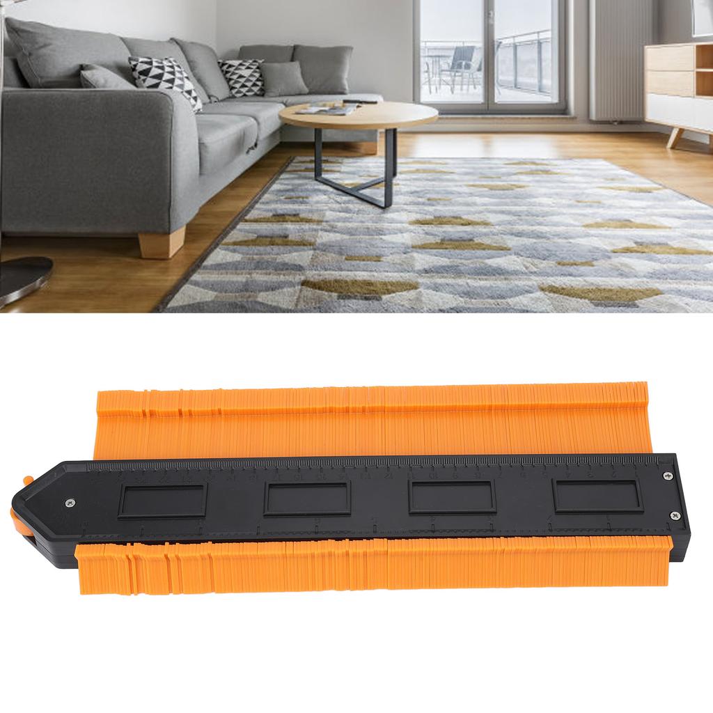 Контурный шаблон 9,8 дюйма Инструмент для дублирования контуров с фиксатором для деревообработки, DIY-проектов, обустройства дома