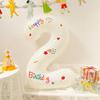 Balloon Birthday Scene Decoration, Trunk Surprise, Baby's First Birthday Party Supplies, Aluminum Foil Number 2