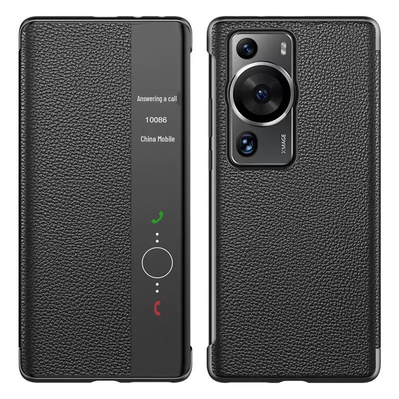 Huawei P60/P60 Pro Flip Leather Phone Case with Smart Window