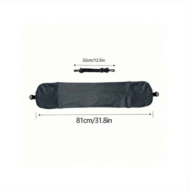 Comfortable Lightweight Travel Neck Pillow - Adjustable Polyester Support with Portable Storage Pouch