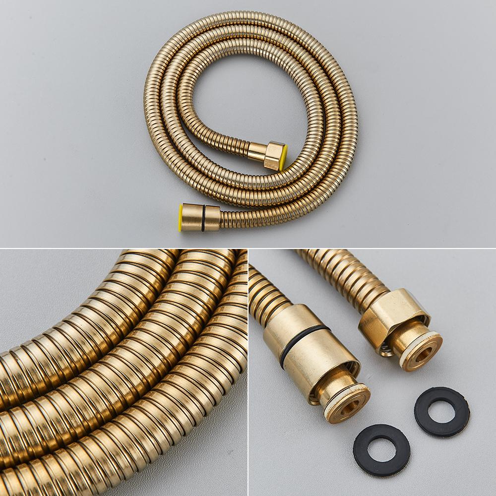 Смеситель для душа из матового золота, встроенный в 2 направления, смесители для душа, настенный смеситель для душа с дождевой головкой из нержавеющей стали