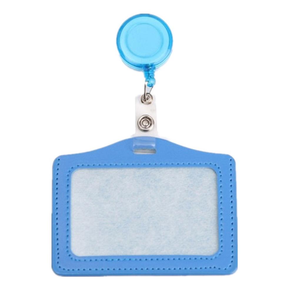 Держатель для карт с зажимом из искусственной кожи, выдвижные катушки для бейджей, держатель для именных карт, держатель для удостоверения личности, держатель для бейджа медсестры, врача