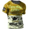 Men Vintage Motorcycle T Shirt 3d Print Casual Short Sleeve Loose Oversized Tshirts For Men Sweatshirt Men's Top Clothing Camise
