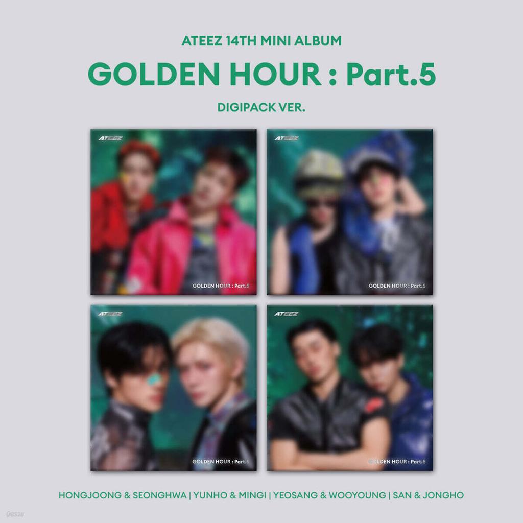 ATEEZ 14-й мини-альбом [GOLDEN HOUR : Часть 5][DIGIPACK UNIT VER.-4 НАБОРА],[DIGIPACK VER.-8 НАБОРОВ]
