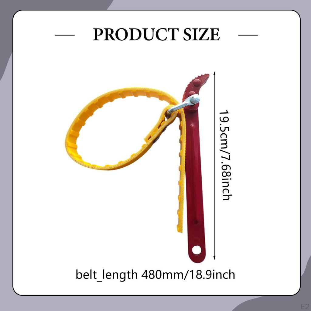 Регулируемый масляный ремень-ключ, гибкий ремешковый съемник, трубный ключ для канистры