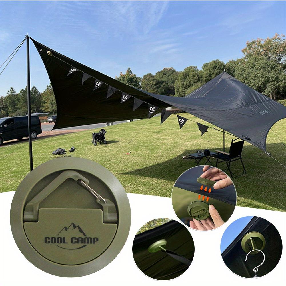 Магнитный крючок для уличной палатки, портативный подвесной крючок, аксессуары для кемпинга на открытом воздухе, подвесной крючок для кемпинга на присоске для навеса