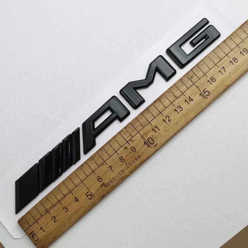 3D ABS Черный Логотип Эмблема AMG Буквы Значок на Багажник Автомобиля Для Mercedes Benz W204 W205 W176 W177 W212 W213 Наклейка AMG Аксессуары