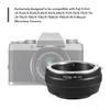 FOTGA Manual Lens Mount Adapter Ring Aluminum Alloy for Pentax K-Mount Lens To Fuji