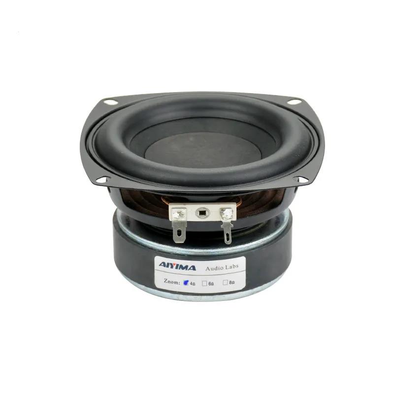 AIYIMA 1 шт. 4-дюймовый сабвуферный динамик HIFI 4/8 Ом 100 Вт Низкочастотный динамик Звуковой динамик Домашний кинотеатр Глубокий бас Громкоговоритель