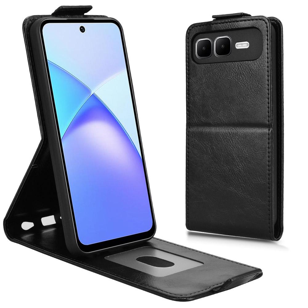For Infinix Smart 10 Plus Stand Case Magnetic Clasp Vertical Flip Leather Phone Cover with Card Holder