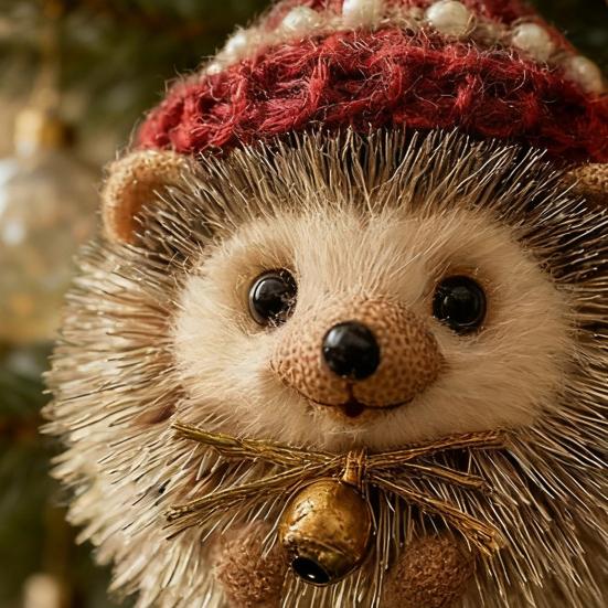 Forest Animal Acorn Ornaments Acrylic Pine Cone Animal Christmas Tree Decoration Rustic Nature-Themed Home Decor for Animal Lovers