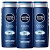 Nivea Men Освежающий гель для душа с ледяной мятой, 3 упаковки по 16,9 жидких унций