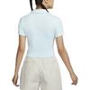 Nike Sportswear Essentials Series Fashionable Short Sleeve Polo Shirt Women Tops Glacier-Blue Sail DV7885474