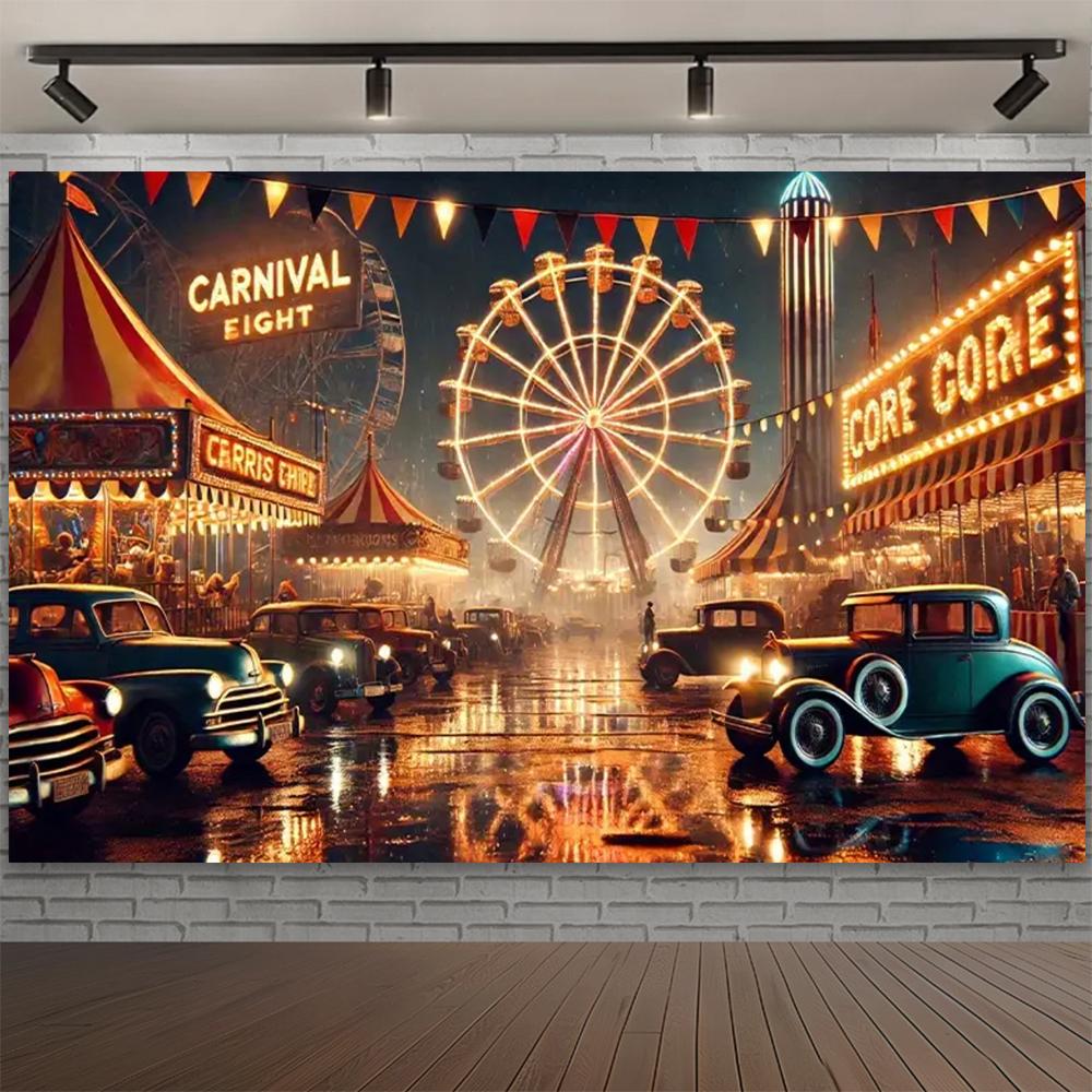 Carnival Mask Ball Theme Party Photography Background, Adult Birthday Party, Family Party Decoration Photography Backdrop Cloth