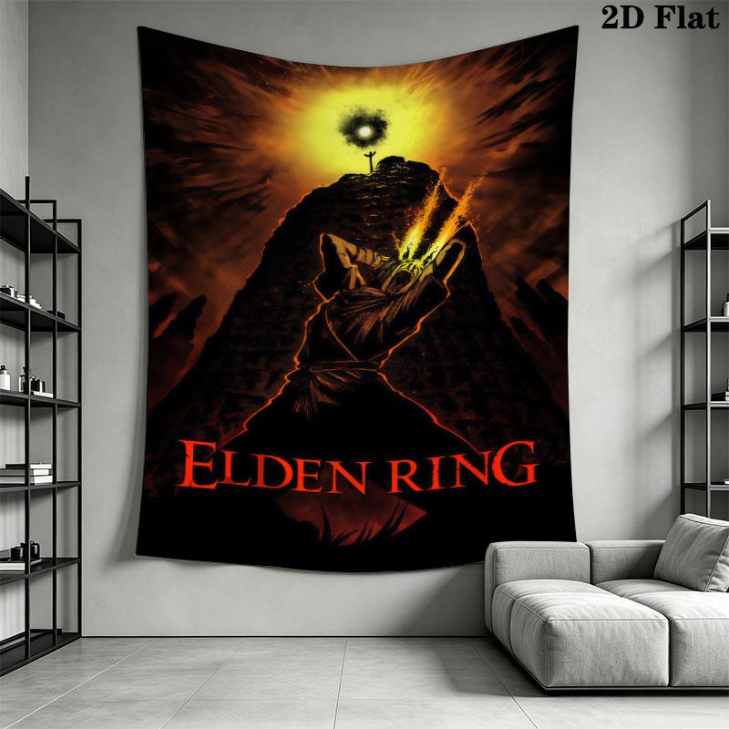 Elden Ring Woe Wall Hanging Printed Fabric Blanket Decorative Tapestries for Bedroom Living Room Home Decor
