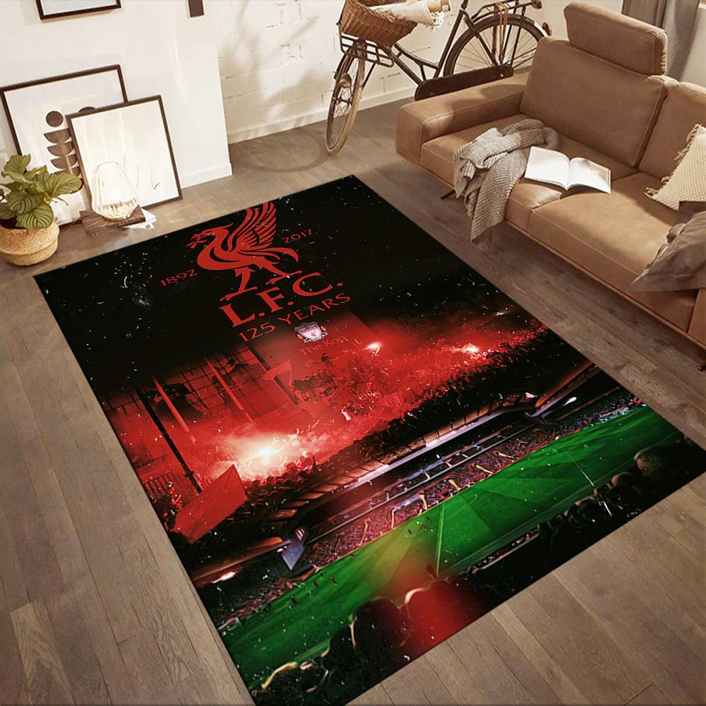 Liverpool Football Club Floor Mat Suitable For Outdoor Living Rooms Balcony Hallway Antislip Rug Decorate Offices Wedding Party Gift