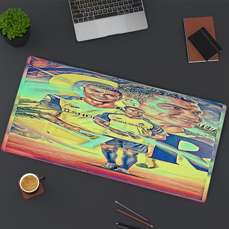 football star Print Mouse Pad, for Keyboard Pad Laptop PC Mat for Office Home Use, Desk Decor, Perfect Birthday Gift for Gamers