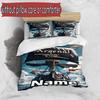 3pcs Duvet Cover Set (1*Duvet Cover + 2*Pillowcase, Without Core), Custom Name football team Pattern Bedding Set, Home Bedroom Decor Gift