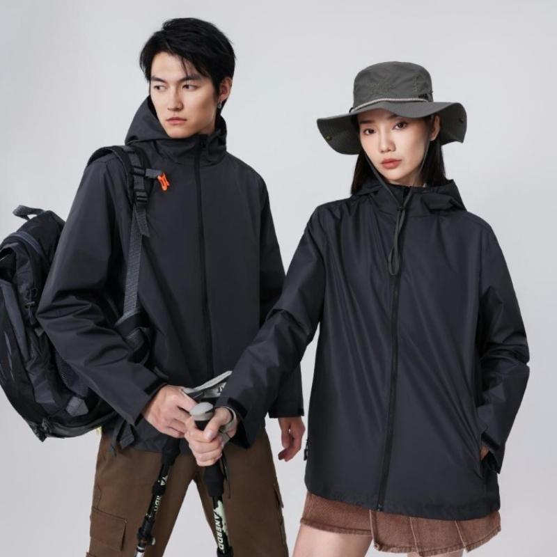 Fashionable Thin Models of The Same Men and Women Windproof Fabric Rushing Jacket YG-998
