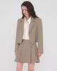 Sisterhood Pleated Mini Skirt - Beige