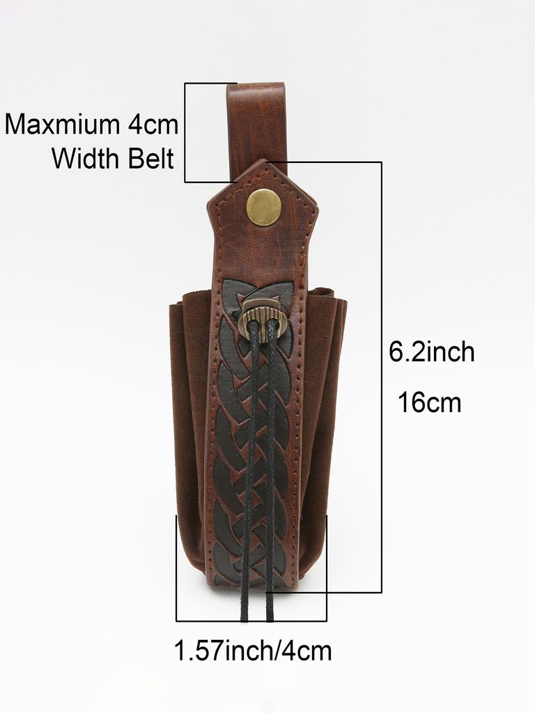 Medieval Retro Embossed Sword Belt Pouch Viking Style Arm Guards Knight Costume Cosplay Anime Accessories