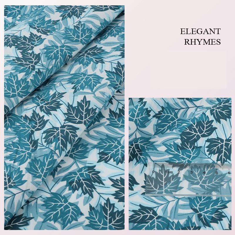 Ткань с цветочным принтом Высококачественная хлопковая ткань Дышащая Мягкая для одежды Шитья Платья Постельное белье Простыни Шторы Материал