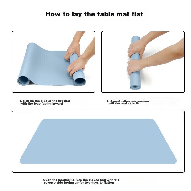 Large Mouse Pad, Desk Mat, Laptop Pad, Keyboard Mat, Writing Desk Pad, Desk Mat, Home Mat, Waterproof, Customizable, Sky Blue Large Single-Sided