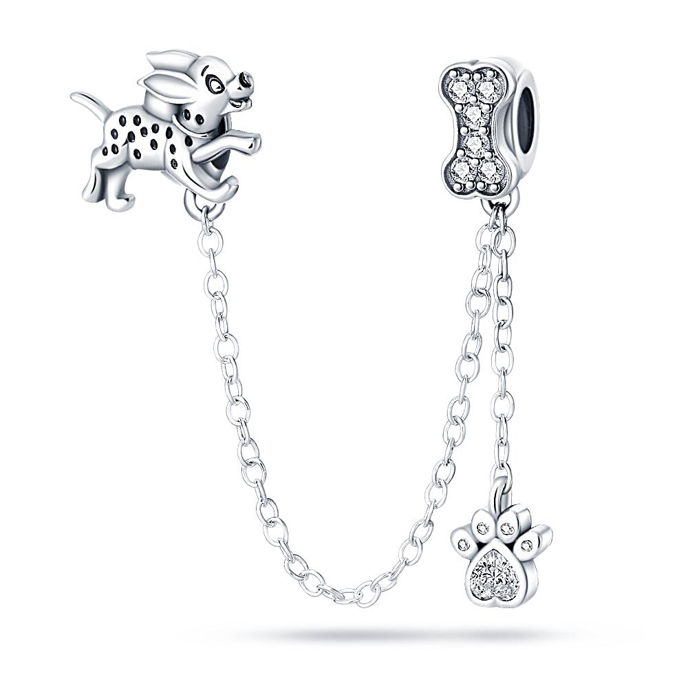 Подвески Plata Of Ley Серебряная пластина Розовое сердце ЛЮБОВЬ Цирконовые бусины Подсолнух Клевер Подвески Подвеска Fit Diy Браслеты DIY Ювелирные изделия