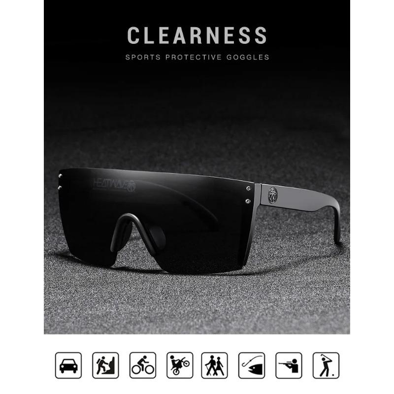 Heat Wave Бестселлер Велосипедные очки большого размера для кросс-кантри Высококачественная аутентичная пленка Солнцезащитные очки для занятий спортом на открытом воздухе
