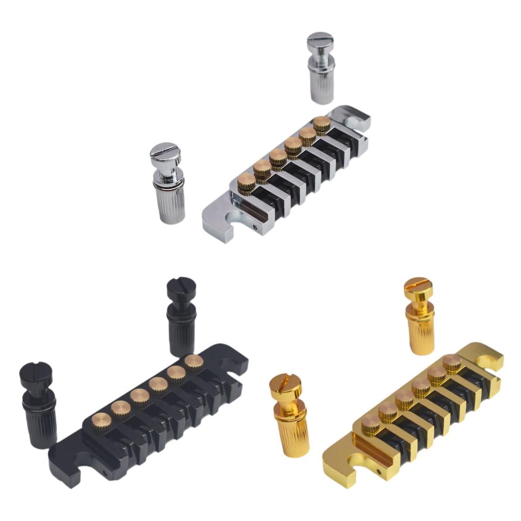 LP Bridge Stop Bridge Tailpiece Metal Replace Upgrade Part Guitar Repair Tool Parts Accs for Guitars Electric Guitar Bridge