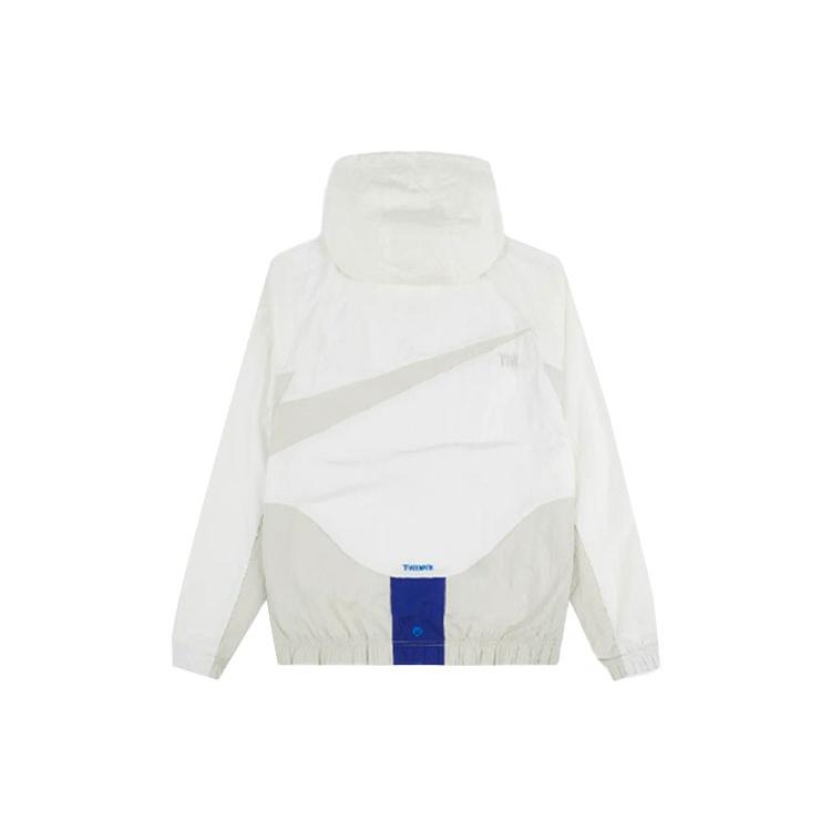 Nike Sportswear Swoosh Large Logo hooded Woven Jacket White Men's DD5968-133