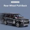 1:32 Scale Land Rover Range Rover Suv Car Model, with Simulation Sound And Light Pull Back Alloy Car Collection Ornaments Boy Toy Car Gifts