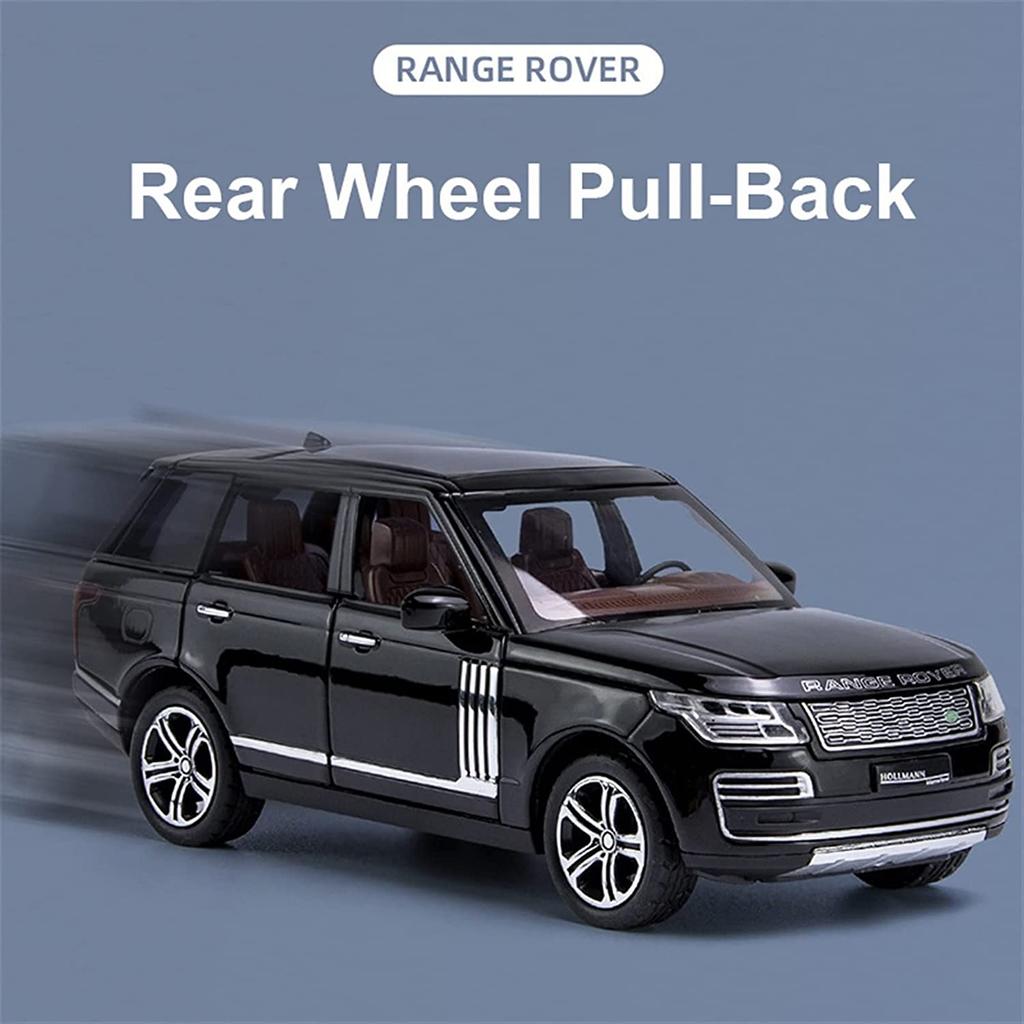 1:32 Scale Land Rover Range Rover Suv Car Model, with Simulation Sound And Light Pull Back Alloy Car Collection Ornaments Boy Toy Car Gifts