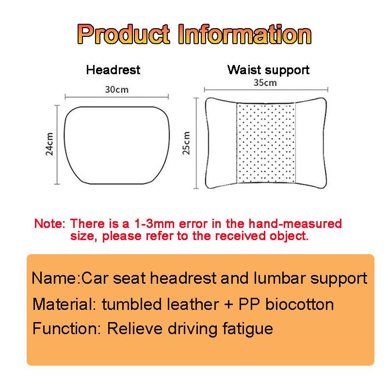 AABID1 Car headrest lumbar support set,car neck protection waist cushion,car accessories,for mercedes-benz CLA CES CLS SLK GLK CLK SLS