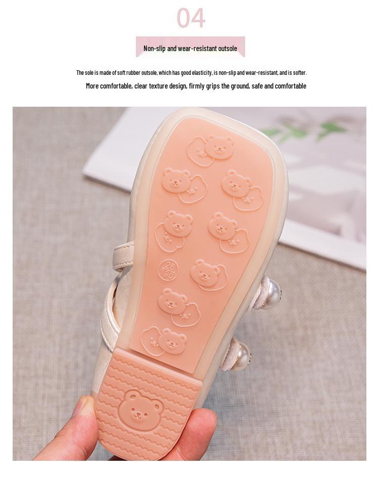 Женские кожаные мокасины в китайском стиле с мягкой подошвой - Весна 2026 года Туфли-балетки 'Принцесса' для детей среднего и старшего возраста.