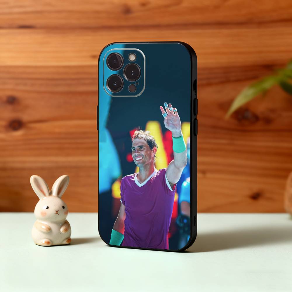 Tennis R-Rafael N-Nadal Phone Case For iPhone17,16,15,14,13,12Plus,Pro Max,XS,5G Soft Silicone Black Cover